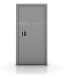 Internorm - drzwi nowoczesne pojedyncze, szare