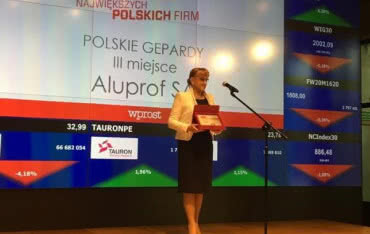 ALUPROF "Polskim Gepardem" tygodnika WPROST